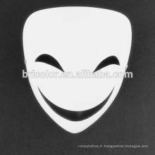 Bande dessinée de qualité supérieure de Clown de balle noire avec un visage souriant Masque de résine Halloween Cosplay